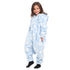 Snuggs Kids Blanket Onesie Light Blue Snowflakes